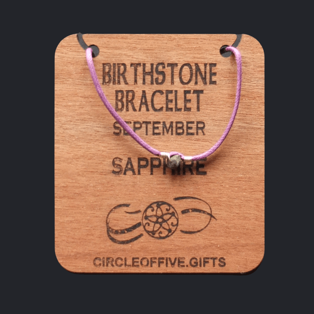 09 Birthstone Bracelet - September - Sapphire
