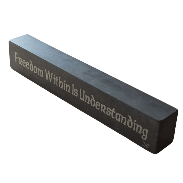 Inspirational Slate Saying - "Freedom Within Is Understanding"
