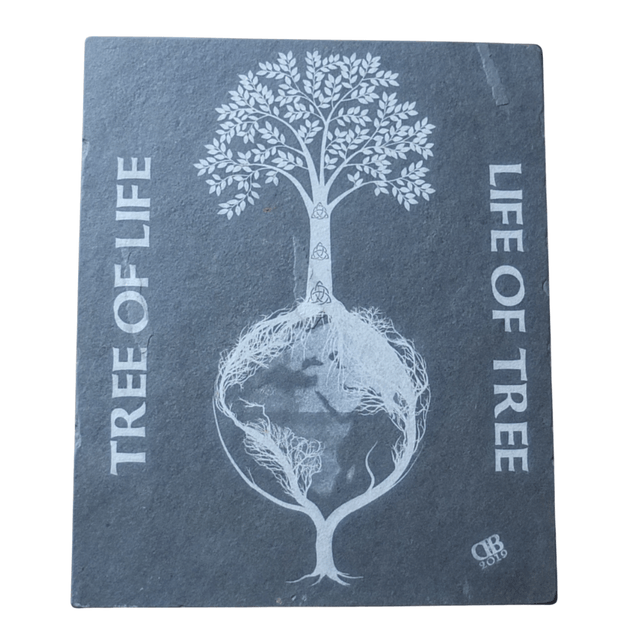 Slate Engraved Tree of Life - Life of Tree Artwork