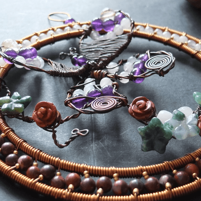 Butterfly Gemstone & Wire Art