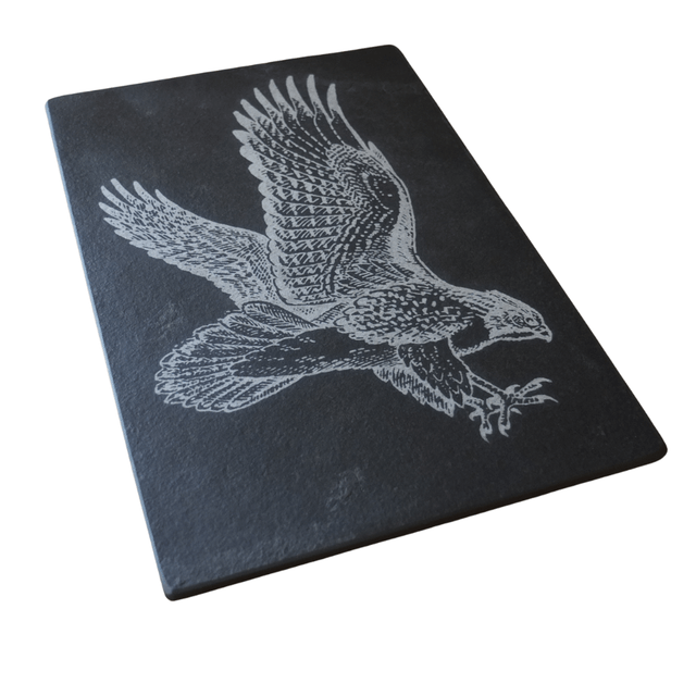 Slate Engraved Eagle Artwork