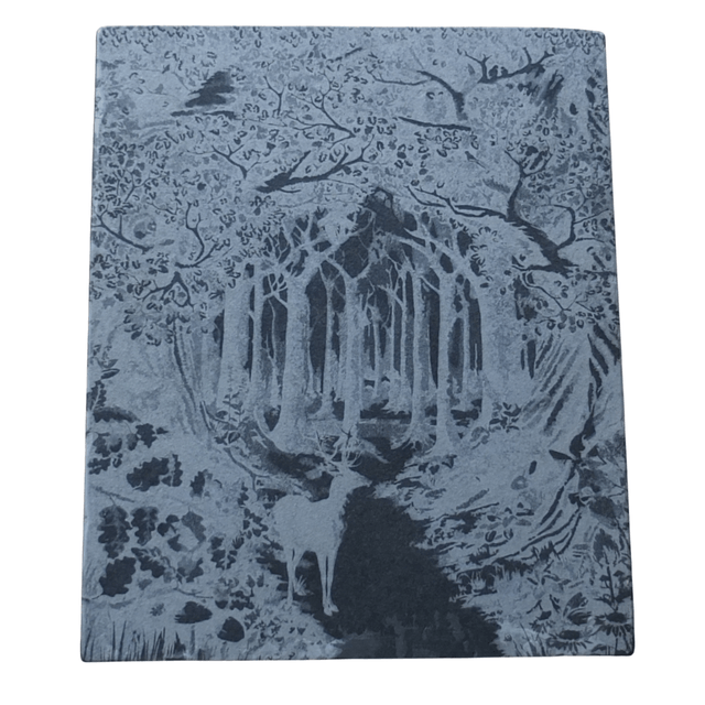 Slate Engraved Enchanted Forest Artwork