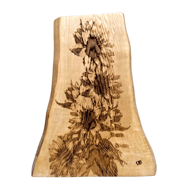"Sunflowers" - Wood Art Engraving