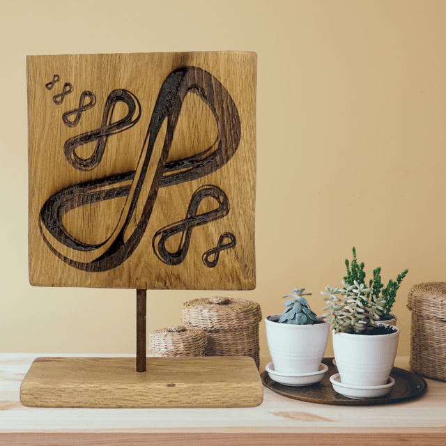 "Infinity" - Wood Art Engraving