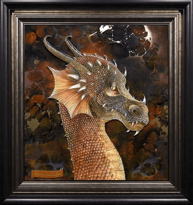 Kerry Darlington 'Dragon's Matching Edition Set' Unique Edition Artwork