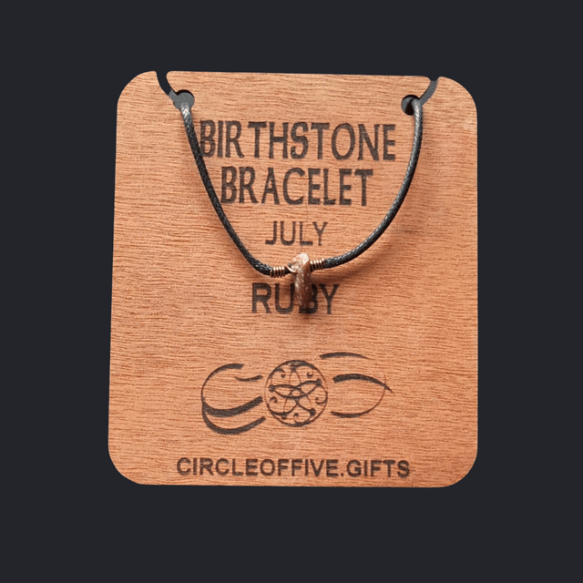 07 Birthstone Bracelet - July - Ruby