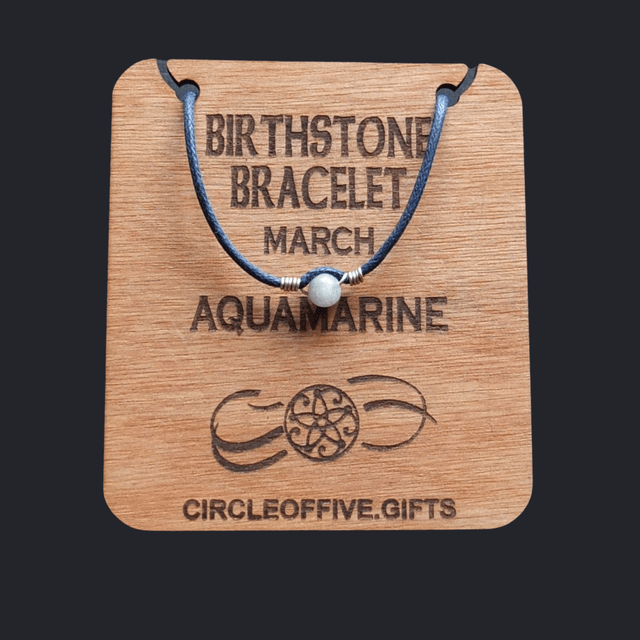 03 Birthstone Bracelet - March - Aquamarine