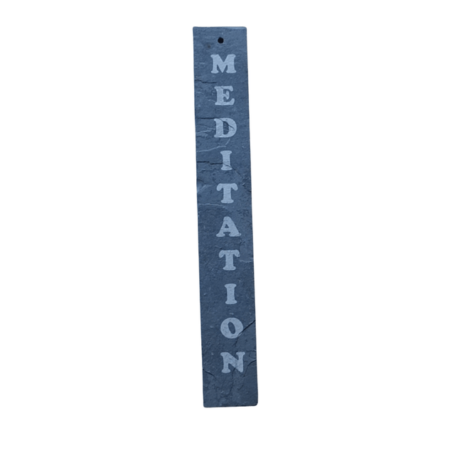 Hanging Slate Decoration - Meditation