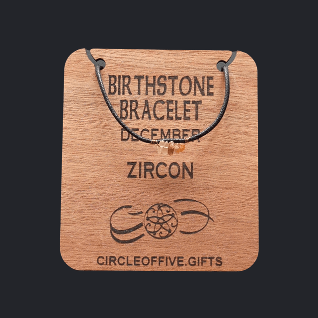 12 Birthstone Bracelet - December - Zircon