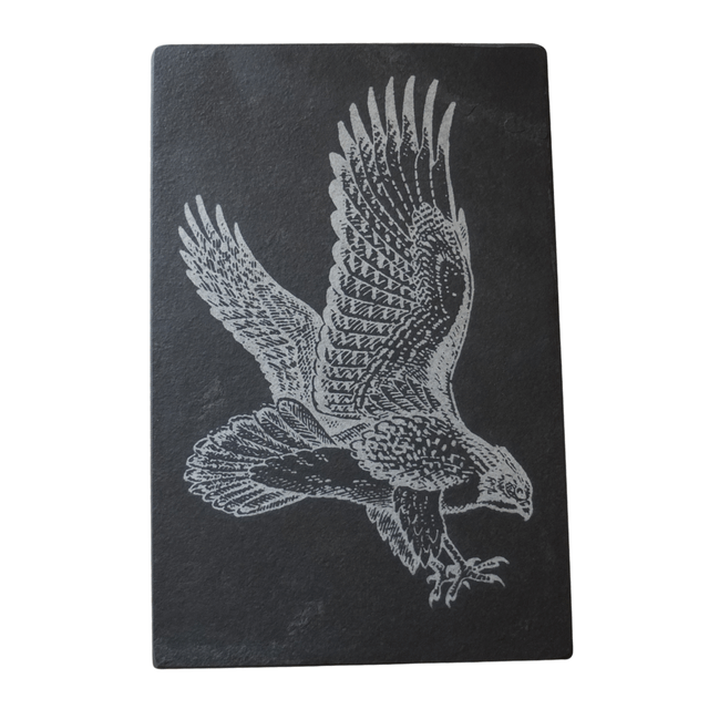 Slate Engraved Eagle Artwork