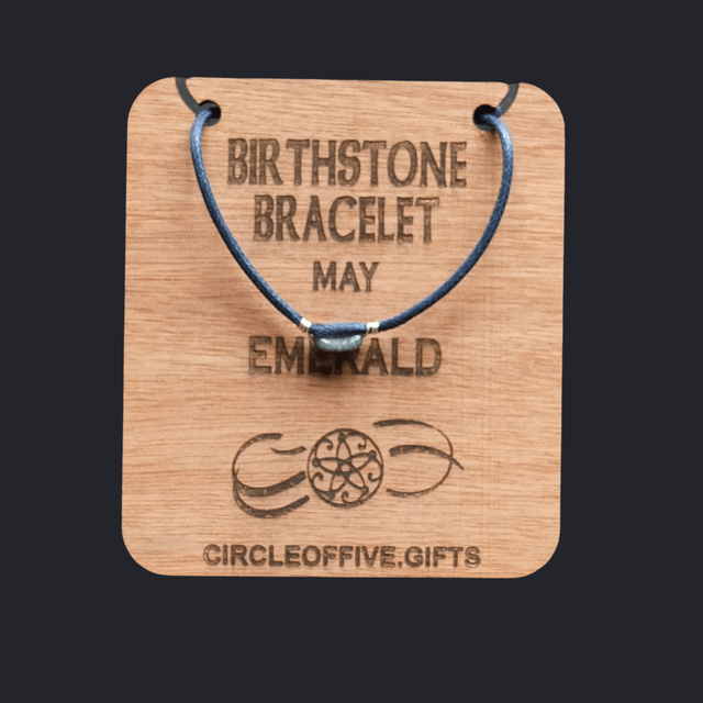 05 Birthstone Bracelet - May - Emerald