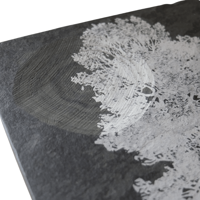 Slate Engraved Tree of Life Candle / Crystal Holder