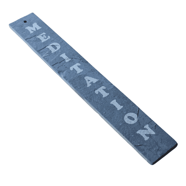 Hanging Slate Decoration - Meditation