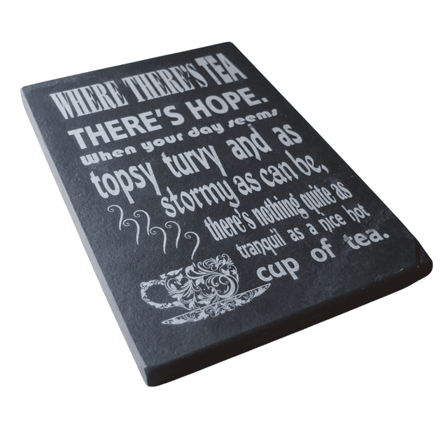 Tea Lovers Slate Engraving
