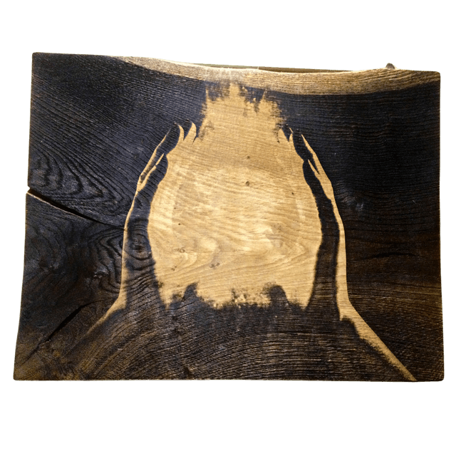 &quot;Energy Hands&quot; - Wood Art  Engraving